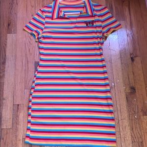 striped dress -multicolored